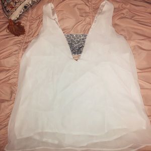 New friends colony white blouse top